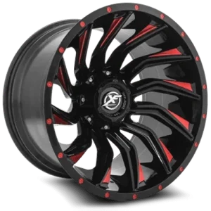XF Off-Road – XF-224 – Black – 20″x10″ -24mm – Summer Wheels – XF-224201081651180-24GBMLR